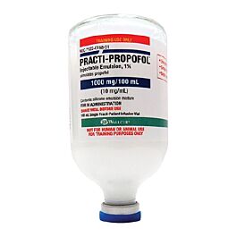 Clinical Training Medication Practi-Propofol™ 100 mL Vial Distilled ...