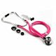 Sprague Stethoscope McKesson LUMEON™ Pink 2-Tube 22 Inch Tube Double Sided Chestpiece