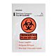 Specimen Transport Bag with Document Pouch McKesson 9 X 12 Inch Zip Closure Biohazard Symbol / Storage Instructions NonSterile