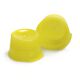 McKesson Tube Closure Polyethylene Snap Cap Yellow 13 mm For Use with 13 mm Blood Drawing Tubes, Glass Test Tubes, Plastic Culture Tubes NonSterile