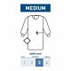 Non-Reinforced Surgical Gown with Towel McKesson Medium Blue Sterile AAMI Level 3 Disposable