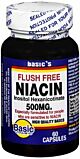 Dietary Supplement Basic's Flush Free Niacin Niacin / Inositol 400 mg - 100 mg Strength Capsule 60 per Bottle