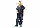 Scrub Pants Straight Leg Large Dark Blue Unisex