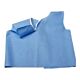 Exam Cape Blue One Size Fits Most Front / Back Opening Without Closure Female