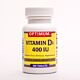 Vitamin Supplement Vitamin D 400 IU Strength Tablet 100 per Bottle