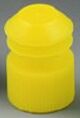 McKesson Tube Closure Polyethylene Flanged Plug Cap Yellow 16 mm For Use with 16 mm Blood Drawing Tubes, Glass Test Tubes, Plastic Culture Tubes NonSterile