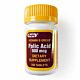 Vitamin Supplement Folic Acid 800 mcg Strength Tablet 100 per Bottle