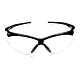 Safety Glasses Jackson Safety® Nemesis Wraparound Clear Tint Polycarbonate Lens Black Frame Over Ear One Size Fits Most