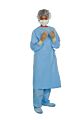 Surgical Gown with Towel Aero Blue 3X-Large Blue Sterile AAMI Level 3 Disposable