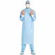 Fabric-Reinforced Surgical Gown with Towel ULTRA X-Large Blue Sterile ASTM D4966 Disposable