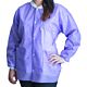 Lab Jacket FitMe™ Purple Large Hip Length 3-Layer SMS Disposable