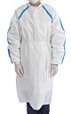 Chemotherapy Procedure Gown Contec® CritiGear™ Small / Medium White NonSterile ASTM D6978-05 Disposable