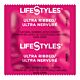 Condom Lifestyles® Ultra Ribbed Lubricated One Size Fits Most 1,008 per Case