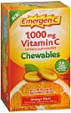 Vitamin C Supplement Emergen-C® Ascorbic Acid 1000 mg Strength Chewable Tablet 40 per Box Orange Flavor