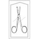 Stitch Scissors Econo Spencer-Littauer 4-1/2 Inch Length Floor Grade Pakistan Stainless Steel Sterile Finger Ring Handle Straight Blunt Tip / Blunt Tip