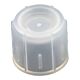 Globe Scientific Tube Closure Polyethylene Two-Position Snap Cap Natural 12 mm For 12 mm Tubes NonSterile