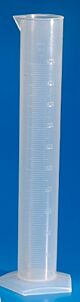 Graduated Cylinder Pentagonal Base Polypropylene 1,000 mL (32 oz.)