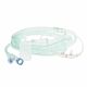 ETCO2 Nasal Sampling Cannula with O2 Delivery With Oxygen Delivery Adult Straight Prong / NonFlared Tip