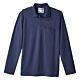 Adaptive Polo Shirt Silverts® 3X-Large Dark Navy 1 Pocket Long Sleeve Male