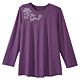 Adaptive Shirt Silverts® Medium Eggplant Without Pockets Long Sleeve Female