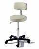 Air Lift Stool Ritter® 273 Value Series Backrest Air Lift, Pneumatic Height Adjustment, Single Lever 5 Casters Restful Path