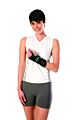 Wrist Brace AirCast® A2™ Aluminum / Foam / Nylon Left Hand Black Medium