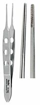 Dressing Forceps Miltex® Bishop-Harmon 3-3/8 Inch Length OR Grade German Stainless Steel NonSterile NonLocking Thumb Handle Straight Serrated Tip