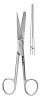 Operating Scissors MeisterHand® 5 Inch Length Surgical Grade Stainless Steel NonSterile Finger Ring Handle Straight Sharp Tip / Blunt Tip