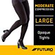 Compression Pantyhose 3M™ Futuro™ Waist High Large Black Closed Toe