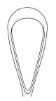 Uterine Curette MeisterHand® Sims 11 Inch Length Hollow Handle with Grooves Size 3 Tip Sharp Teardrop Loop Tip