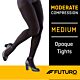 Compression Pantyhose 3M™ Futuro™ Opaque Waist High Medium Black Closed Toe