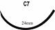 Absorbable Suture with Needle PolySyn™ Polyglycolic Acid C-7 3/8 Circle Reverse Cutting Needle Size 3 - 0 Braided