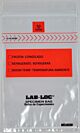 Specimen Transport Bag with Document Pouch Lab-Loc® 4 X 6 Inch Zip Closure Biohazard Symbol / Storage Instructions NonSterile