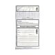 Patient Belongings Bag 9 X 12 Inch Plastic Adhesive Closure Clear