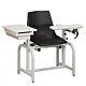 Blood Drawing Chair with Drawer Lab Series ClintonClean™ Single Adjustable Flip Up Armrest Black