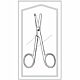 Stitch Scissors Econo Spencer-Littauer 4-1/2 Inch Length Floor Grade Pakistan Stainless Steel Sterile Finger Ring Handle Straight Blunt Tip / Blunt Tip