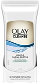 Facial Cleansing Towelette Olay® Gentle Clean Soft Pack Unscented 30 Count