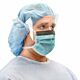 Surgical Mask Cardinal Health™ Anti-fog Foam Pleated Tie Closure One Size Fits Most Blue NonSterile ASTM Level 3 Adult