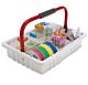 Phlebotomy Tray 3.2 X 10 X 14.7 Inch ID, 9.5 X 11.5 X 16.5 Inch OD, With 17 mm Tube Rack, 4 Compartments For ML10406, ML1882 Tray Lid