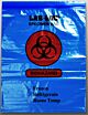 Specimen Transport Bag Lab-Loc® 12 X 15 Inch Zip Closure Biohazard Symbol / Storage Instructions NonSterile