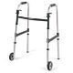 Dual Release Folding Walker Adjustable Height Invacare® I•Class™ Aluminum Frame 300 lbs. Weight Capacity 33 to 39 Inch Height