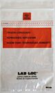 Specimen Transport Bag with Document Pouch Lab-Loc® 6 X 9 Inch Zip Closure Biohazard Symbol / Storage Instructions NonSterile