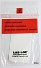 Specimen Transport Bag with Document Pouch and Absorbent Pad Lab-Loc® 12 X 15 Inch Zip Closure Biohazard Symbol / Storage Instructions NonSterile