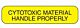 Pre-Printed Label Barkley® Warning Label Yellow Paper Cytotoxic Material Handle Properly Black Caution 3/8 X 1-5/8 Inch