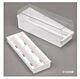 Storage Box White ABS Base, Styrene Acrylonitrile Resin Cover, ABS Tray 85 X 95 X 240 mm