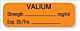 Drug Label UAL™ Anesthesia Label Valium Strength_mg/mL Exp Dt Tm Orange 1/2 X 1-1/2 Inch