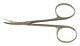 Stitch Scissors BR Surgical Shortbent 3-1/2 Inch Length Surgical Grade Stainless Steel NonSterile Finger Ring Handle Curved Blunt Tip / Blunt Tip