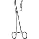 Needle Holder 9 Inch Length Curved, Serrated Tip Finger Ring Handle