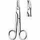 Dissecting Scissors Sklar® Sistrunk 5-1/2 Inch Length OR Grade Stainless Steel NonSterile Finger Ring Handle Curved Blunt Tip / Blunt Tip