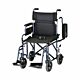 Transport Chair 18-1/2 Inch Seat Width Desk Length / Padded / Removable / Reversible Arm 300 lbs. Weight Capacity Blue Upholstery